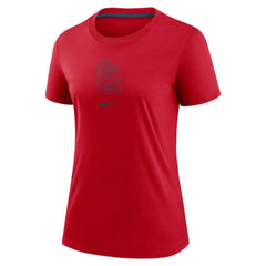 Red St. Louis Cardinals Nike Women's Authentic Collection Early Work Tri-Blend T-Shirt
