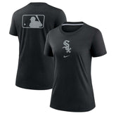Black Chicago White Sox Nike Women's Authentic Collection Early Work Tri-Blend T-Shirt