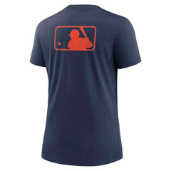 Navy Houston Astros Nike Women's Authentic Collection Early Work Tri-Blend T-Shirt