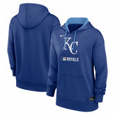 Royal Kansas City Royals Nike Women's Authentic Collection Therma-FIT Hoodie