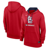 Red St. Louis Cardinals Nike Women's Authentic Collection Therma-FIT Hoodie