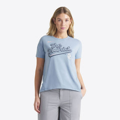 Blue Washington Nationals Nike Women's 2025 City Connect Flowy Fashion Tri-Blend Dri-FIT T-Shirt