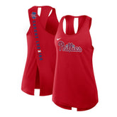 Red Philadelphia Phillies Nike Open-Back Crisscross Dri-FIT Tank Top