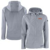 Gray Pittsburgh Pirates Cutter & Buck Women's Evoke Eco Softshell Recycled Full-Zip Jacket