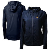 Navy Seattle Mariners Cutter & Buck Women's Adapt Eco Knit Hybrid Recycled Full-Zip Hoodie