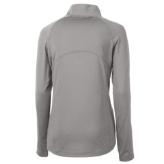 Gray Los Angeles Dodgers Cutter & Buck Women's DryTec Adapt Eco Knit Stretch Recycled Raglan Half-Zip Top
