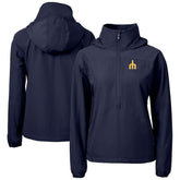 Navy Seattle Mariners Cutter & Buck Women's Charter Eco Recycled Half-Zip Anorak Jacket