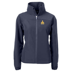 Navy Seattle Mariners Cutter & Buck Women's Charter Eco Recycled Full-Zip Jacket