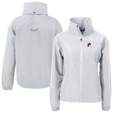 Gray Philadelphia Phillies Cutter & Buck Women's Cooperstown Collection Charter Eco Recycled Full-Zip Jacket