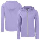 Purple Colorado Rockies Cutter & Buck Women's Daybreak Eco Recycled Full-Zip Hoodie Jacket