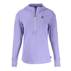 Purple Arizona Diamondbacks Cutter & Buck Women's Daybreak Eco Recycled Half-Zip Hoodie