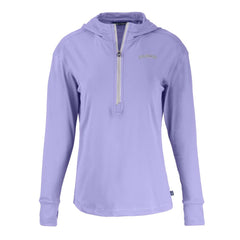 Purple Colorado Rockies Cutter & Buck Women's Daybreak Eco Recycled Half-Zip Hoodie