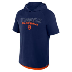 Navy Detroit Tigers Fanatics Clubhouse Optimal Play Raglan Hoodie T-Shirt