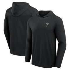 Black Philadelphia Phillies Fanatics Front Office Power Mono Long Sleeve Hoodie T-Shirt