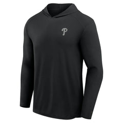Black Philadelphia Phillies Fanatics Front Office Power Mono Long Sleeve Hoodie T-Shirt