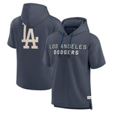 Blue Los Angeles Dodgers Fanatics Elements Future Ground Lettering Short Sleeve Pullover Hoodie