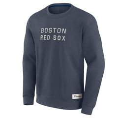 Blue Boston Red Sox Fanatics Elements Future Ground Lettering Pullover Sweatshirt