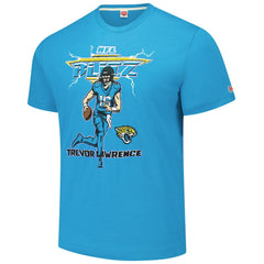 Trevor Lawrence Homage Unisex NFL Blitz Player Tri-Blend T-Shirt - Jacksonville Jaguars T-shirts