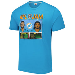 Tua Tagovailoa & Tyreek Hill Homage Unisex NFL Jam Tri-Blend T-Shirt - Miami Dolphins T-shirts