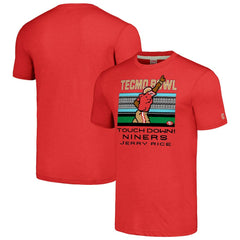 Jerry Rice Homage Unisex Tecmo Bowl Retired Player Graphic Tri-Blend T-Shirt - San Francisco 49ers T-shirts