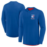 NHL New York Rangers Fanatics Adrenaline Push Long Sleeve Henley Shirt