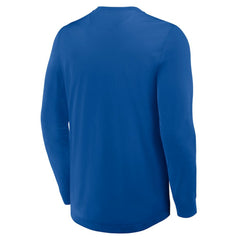 NHL New York Rangers Fanatics Adrenaline Push Long Sleeve Henley Shirt