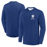 NHL Toronto Maple Leafs Fanatics Adrenaline Push Long Sleeve Henley Shirt