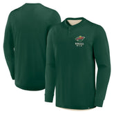NHL Minnesota Wild Fanatics Adrenaline Push Long Sleeve Henley Shirt