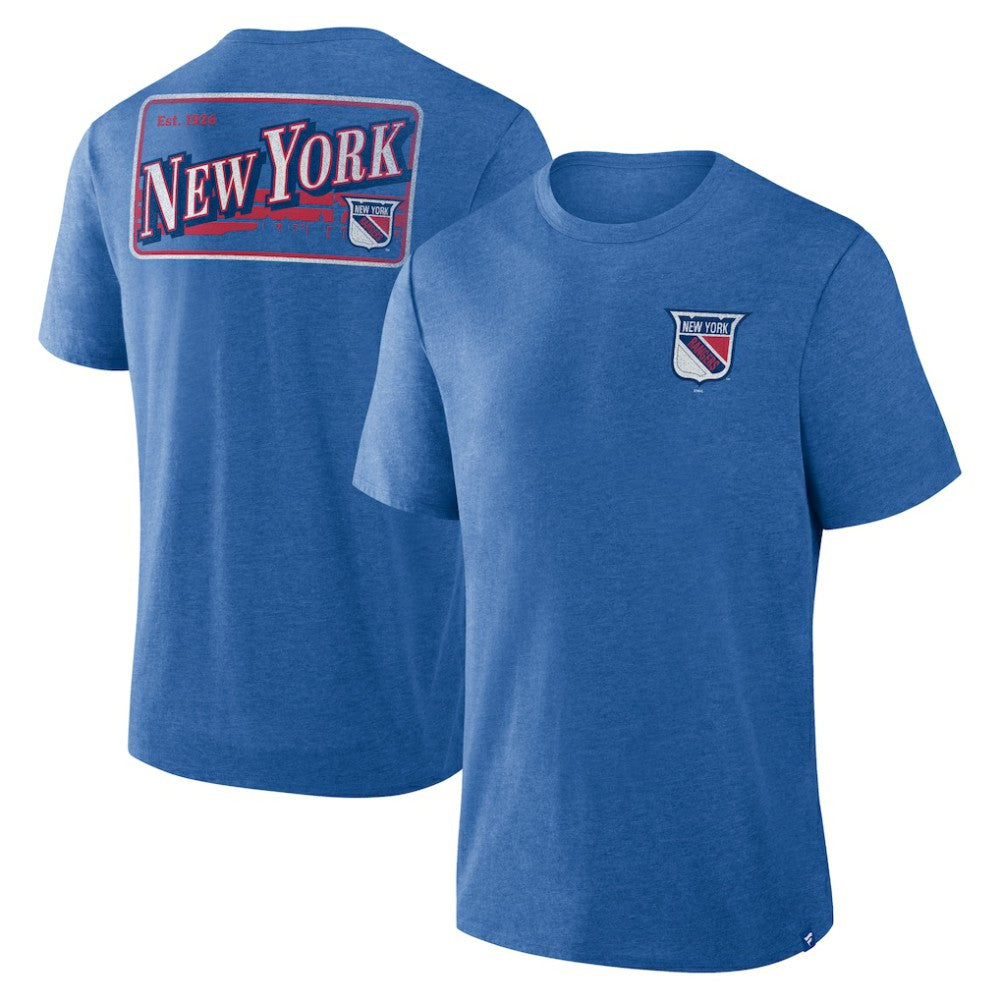 NHL New York Rangers Fanatics Fan Lanes Tri-Blend T-Shirt
