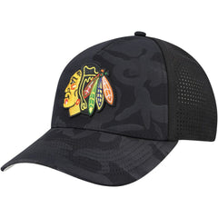 NHL Chicago Blackhawks American Needle Valin Camo Super Tech Vented Adjustable Hat