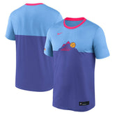 Light Blue Colorado Rockies Nike Authentic Collection City Connect Velocity Dri-FIT T-Shirt