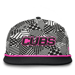 Black Chicago Cubs Fanatics Let's Glow Moon Shot Snapback Hat
