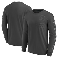 Fanatics Milwaukee Bucks Elements Future Ground Tonal Info Long Sleeve T-Shirt