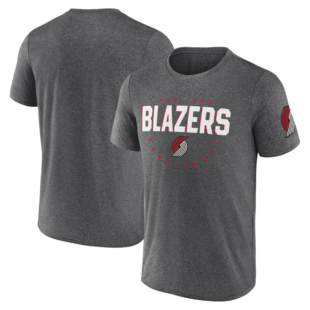 Portland Trail Blazers Logo Athletic Block Practice Performance T-Shirt