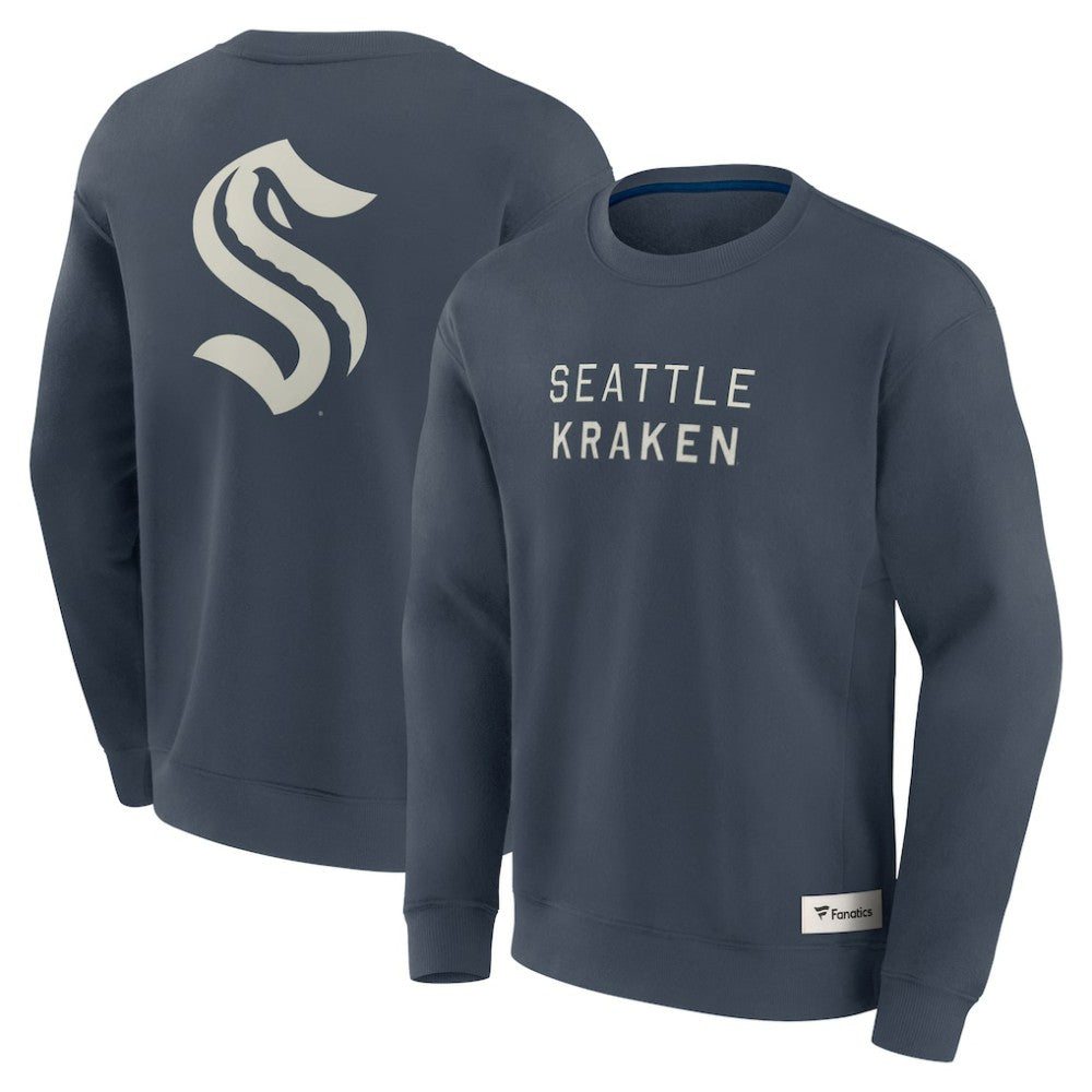 NHL Seattle Kraken Fanatics Elements Future Ground Lettering Pullover Sweatshirt