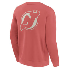 NHL New Jersey Devils Fanatics Elements Future Ground Lettering Pullover Sweatshirt