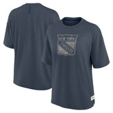 NHL New York Rangers Fanatics Women's Oversized Elements Raw Edge Future Ground T-Shirt