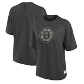 NHL Boston Bruins Fanatics Women's Oversized Elements Raw Edge Future Ground T-Shirt