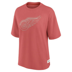 NHL Detroit Red Wings Fanatics Women's Oversized Elements Raw Edge Future Ground T-Shirt