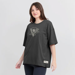 NHL Pittsburgh Penguins Fanatics Women's Oversized Elements Raw Edge Future Ground T-Shirt