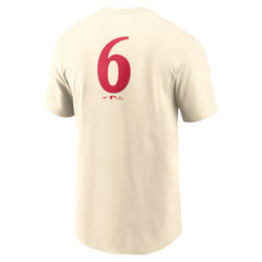 Natural Texas Rangers Nike City Connect Fuse Name & Number T-Shirt