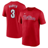 Red Bryce Harper Philadelphia Phillies Nike Legend Name & Number Performance T-Shirt