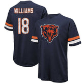 Caleb Williams Majestic Threads Name & Number Oversize Fit T-Shirt - Chicago Bears T-shirts