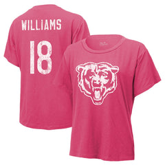 Caleb Williams Majestic Threads Women's Name & Number T-Shirt - Chicago Bears T-shirts