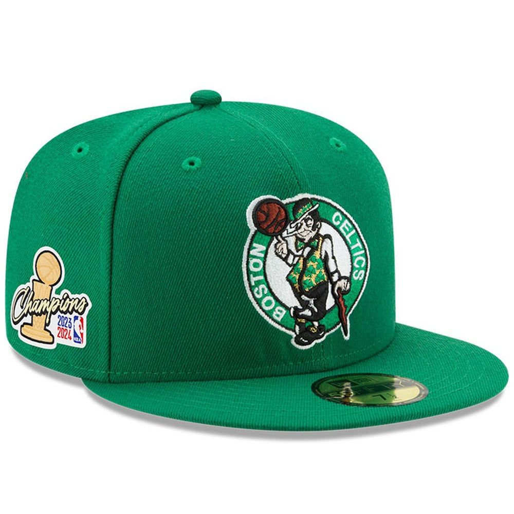New Era Boston Celtics 2024 NBA Finals Champions Side Patch 59FIFTY Fitted Hat