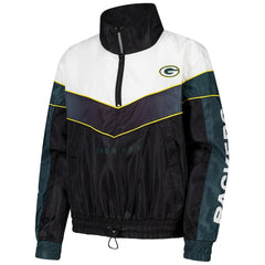 The Wild Collective Women's 1/4 Zip Track Jacket - Green Bay Packers Jackets