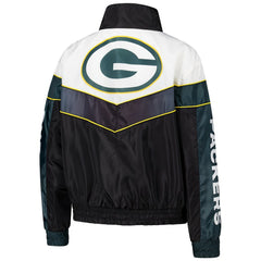 The Wild Collective Women's 1/4 Zip Track Jacket - Green Bay Packers Jackets