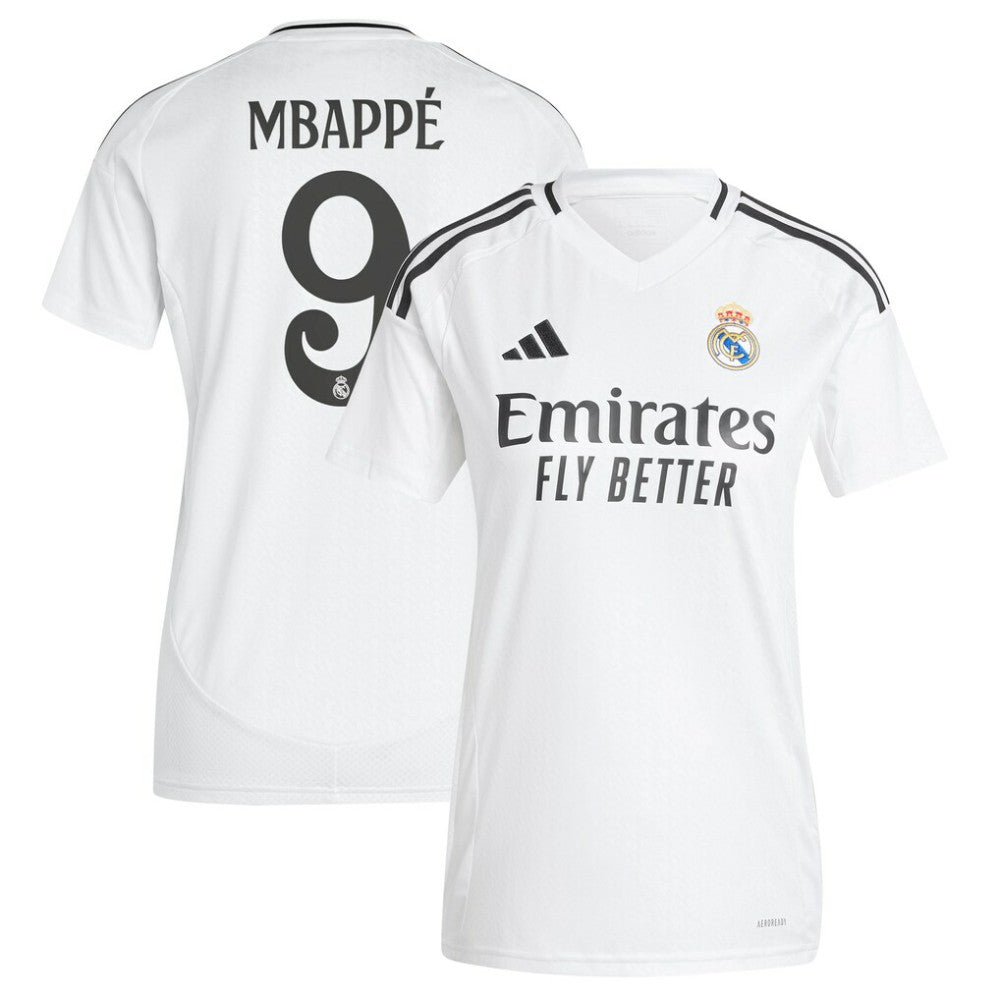 Kylian Mbappé Real Madrid Women's 2024/25 Home Replica Player Jersey