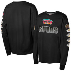 Mitchell & Ness San Antonio Spurs Youth Hardwood Classics All Over Long Sleeve T-Shirt