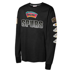 Mitchell & Ness San Antonio Spurs Youth Hardwood Classics All Over Long Sleeve T-Shirt